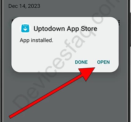 Step 5: Tap Open after installation
